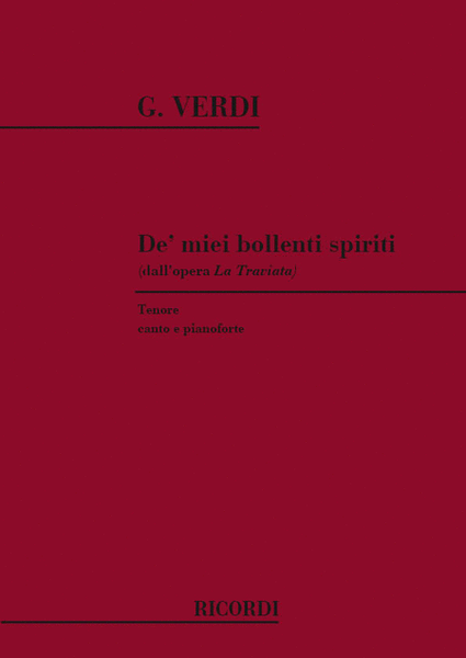 La Traviata: De' Miei Bollenti Spiriti  Sheet Music