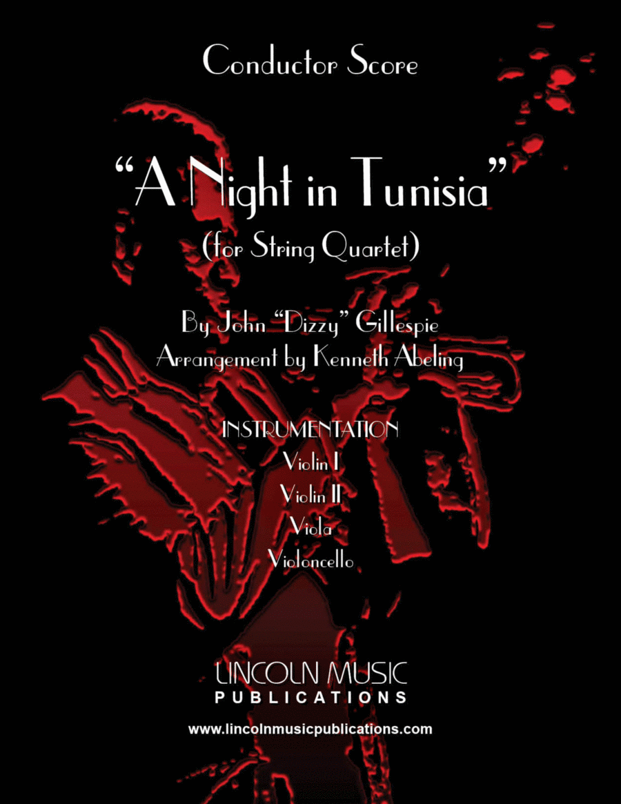 A Night In Tunisia A Night In Tunisia String Quartet scores gallery preview page 1