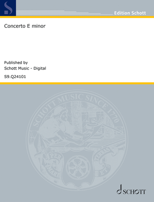 Book cover for Concerto E minor