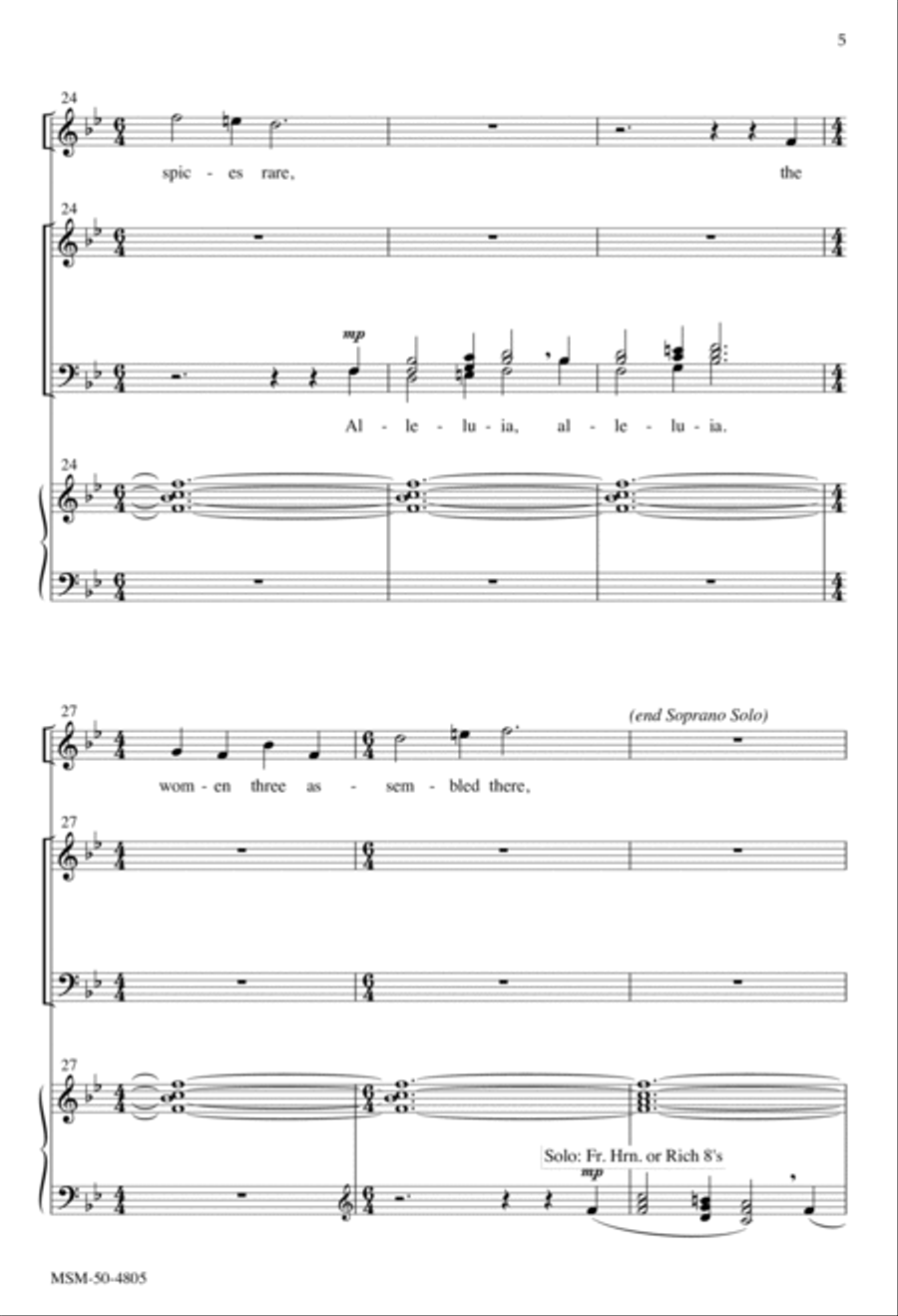 On Earth Has Dawned This Day of Days 4-Part scores gallery preview page 5