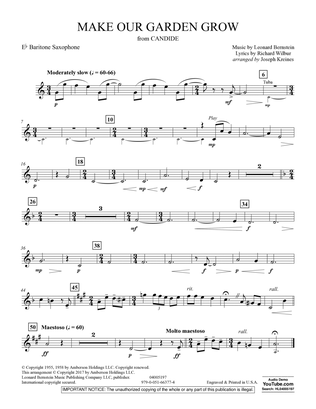 Make Our Garden Grow (from Candide) - Eb Baritone Saxophone