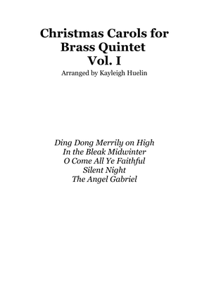 Christmas Carol Selection vol. 1 for brass quintet - Score Only