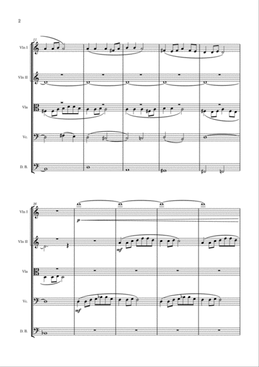 Chinese Folk Song 'Mo Li Hua' Small Ensemble scores gallery preview page 2