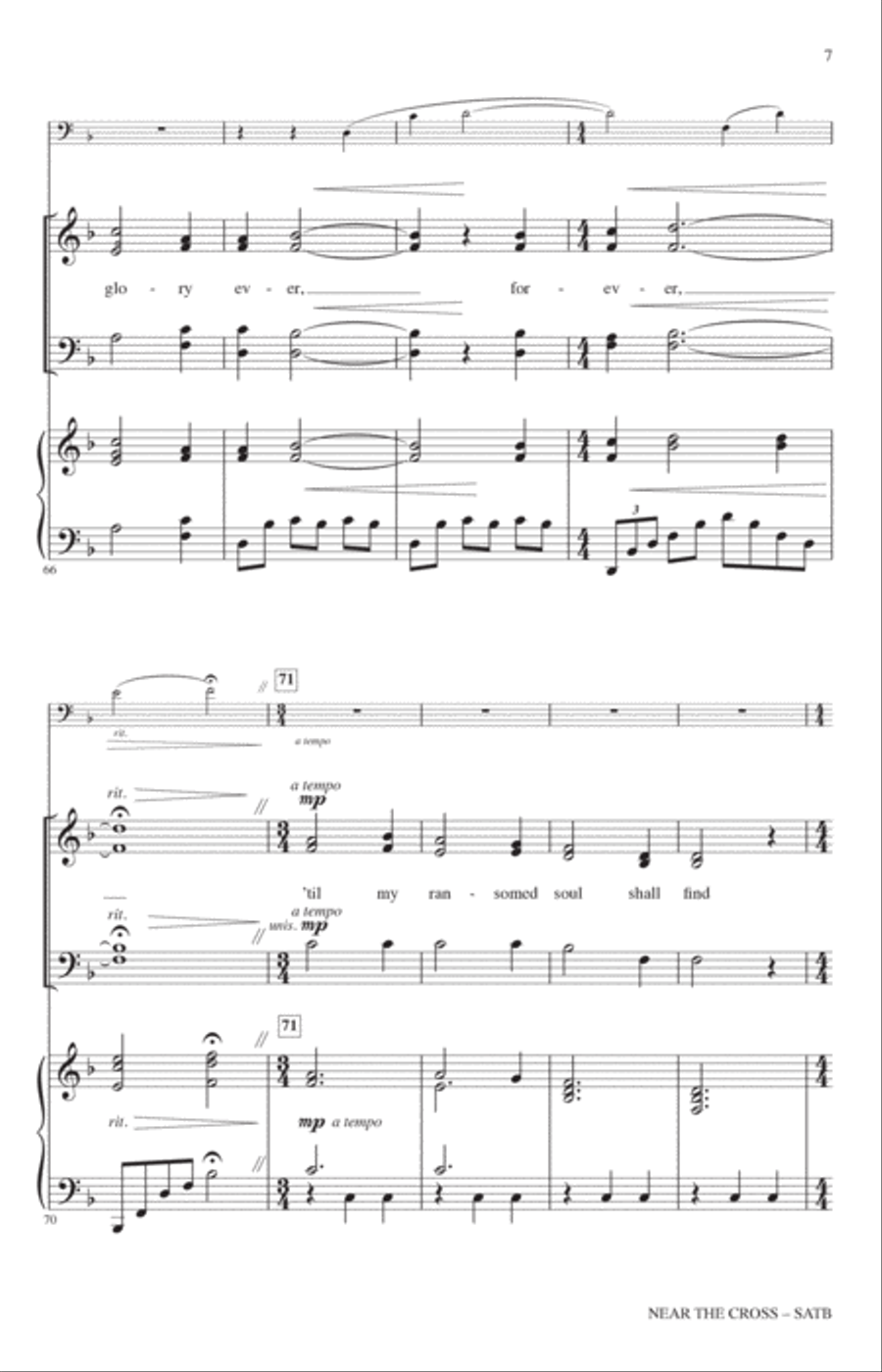 Near The Cross (arr. Heather Sorenson) 4-Part scores gallery preview page 6