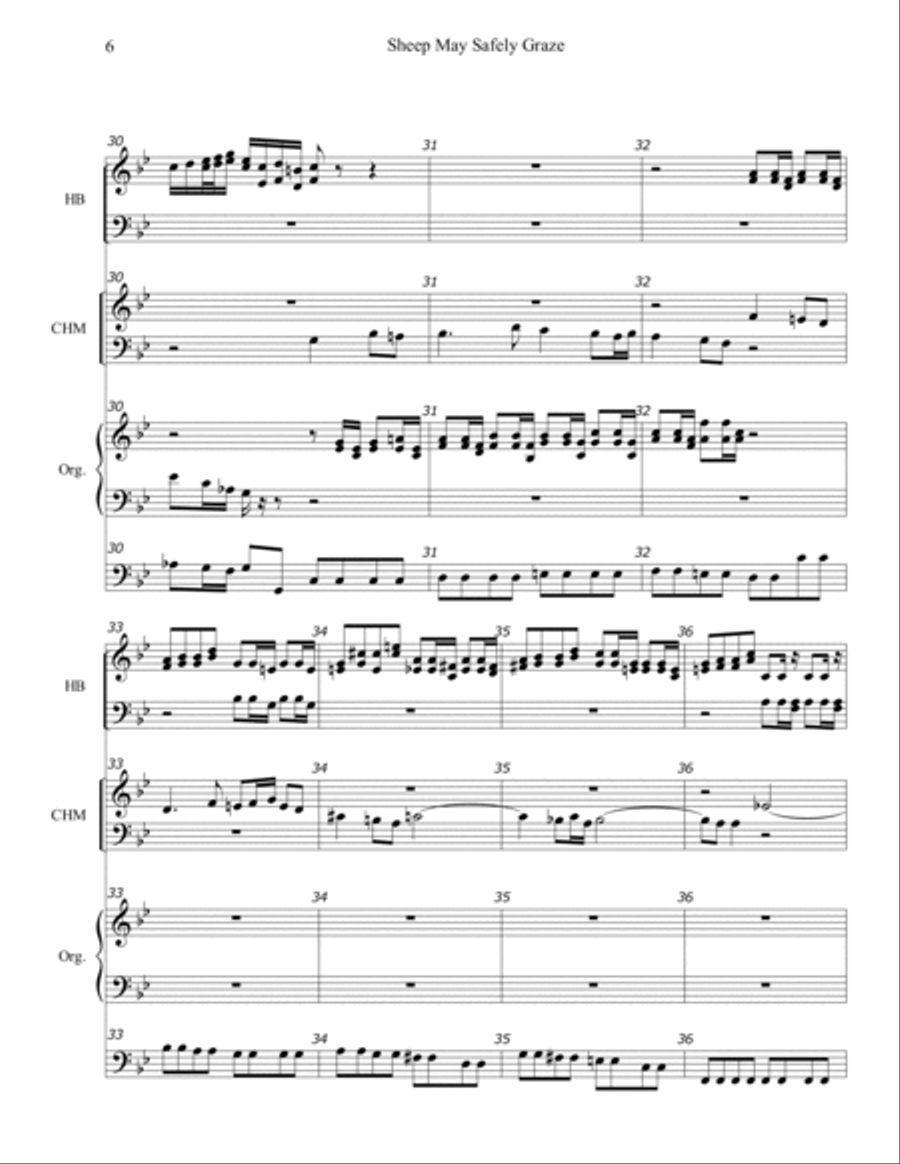 Sheep May Safely Graze Large Ensemble scores gallery preview page 6