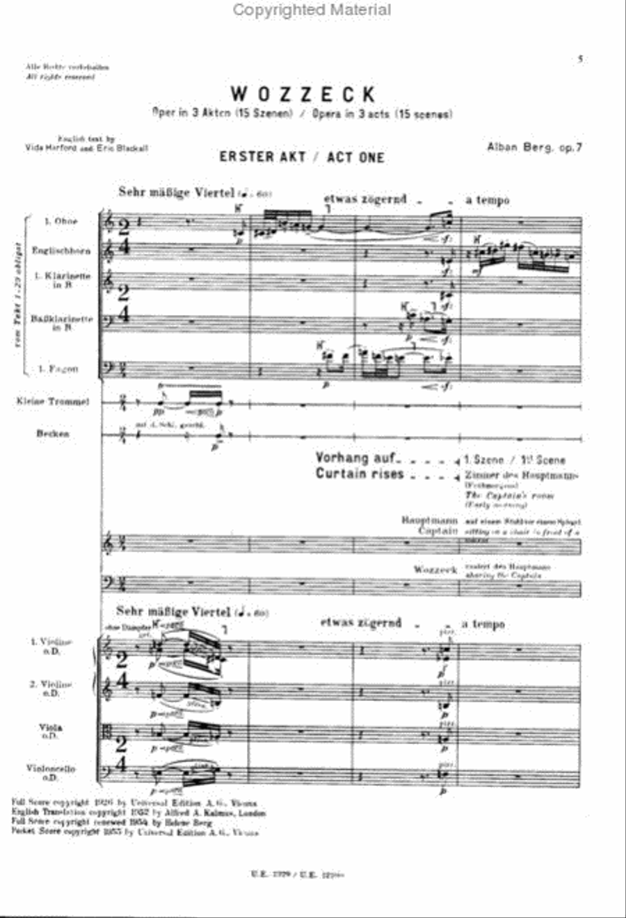 Wozzeck Op. 7 Score scores gallery preview page 2