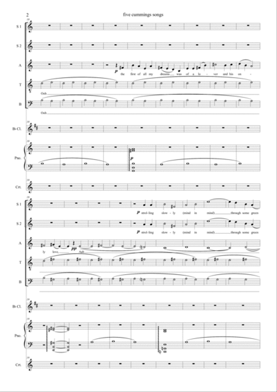 5 cummings songs Choir scores gallery preview page 2