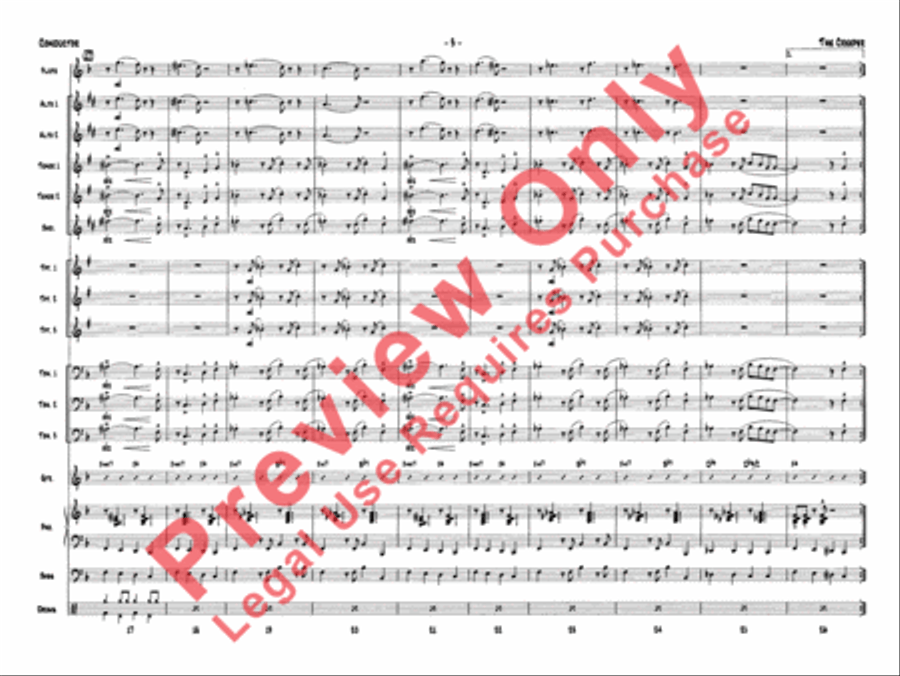 The Creeper (score only) Jazz Ensemble scores gallery preview page 6