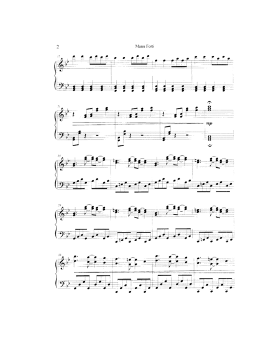 Manu Forti Piano Solo scores gallery preview page 2