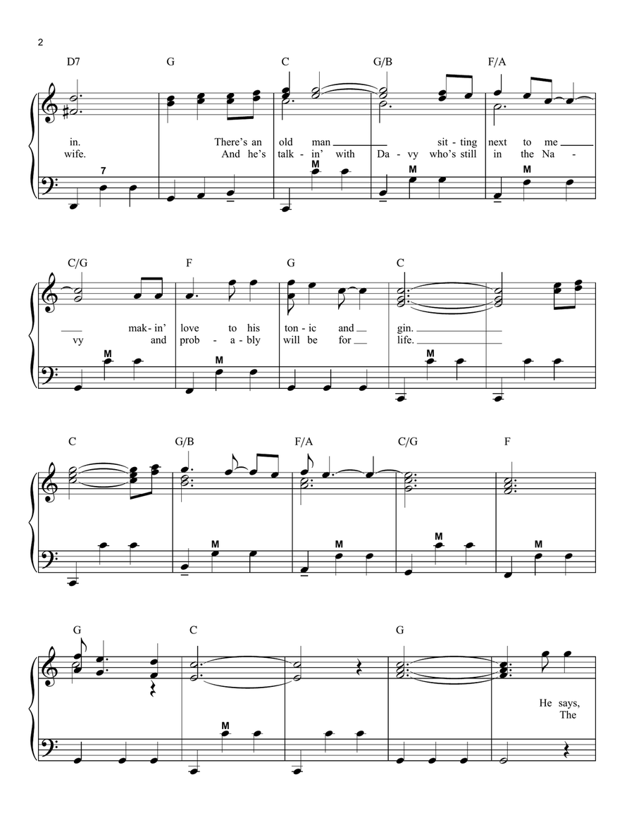 Piano Man Piano scores gallery preview page 2