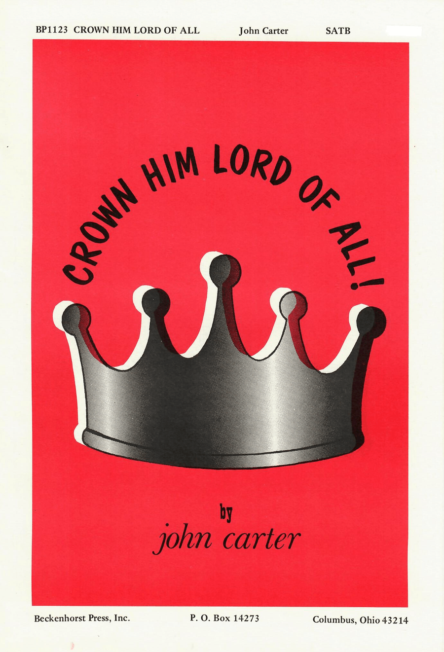 Crown Him Lord of All - Carter 4-Part scores gallery preview page 1