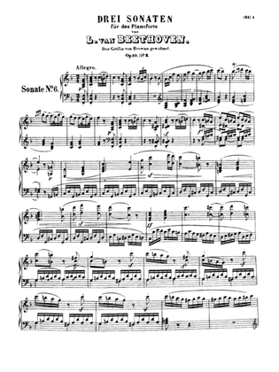 Book cover for Beethoven: Sonatas (Urtext) - Sonata No. 6, Op. 10 No. 2 in F Major