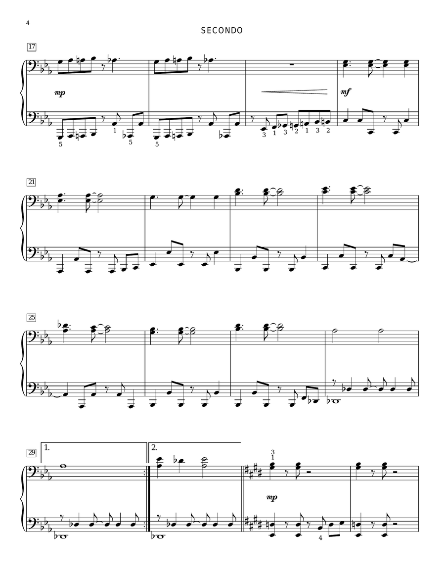 Stick To The Status Quo Piano Duet scores gallery preview page 3
