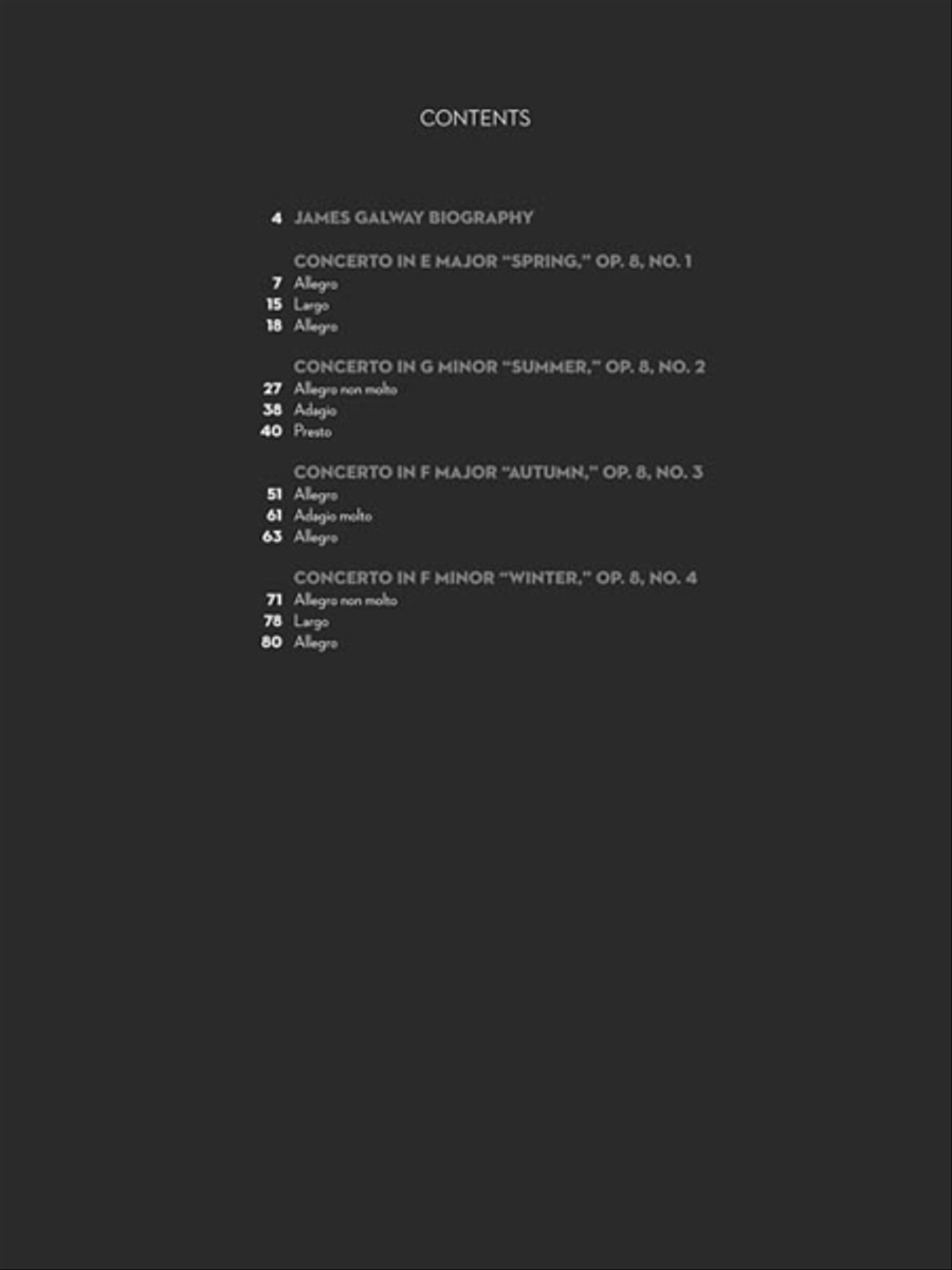 The Four Seasons Complete Flute Solo scores gallery preview page 2