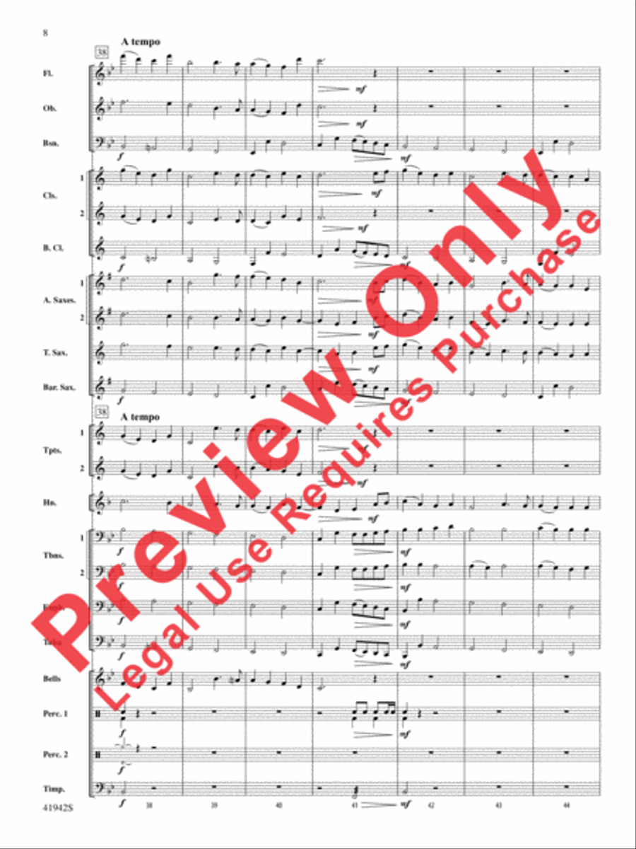 In My Garden Concert Band scores gallery preview page 9