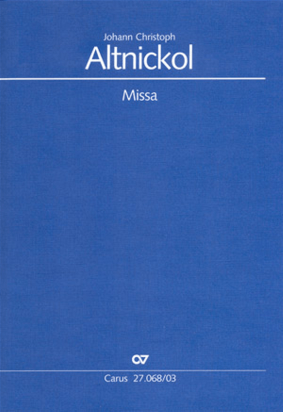 Mass in D minor (Missa in d) 4-Part scores gallery preview page 1