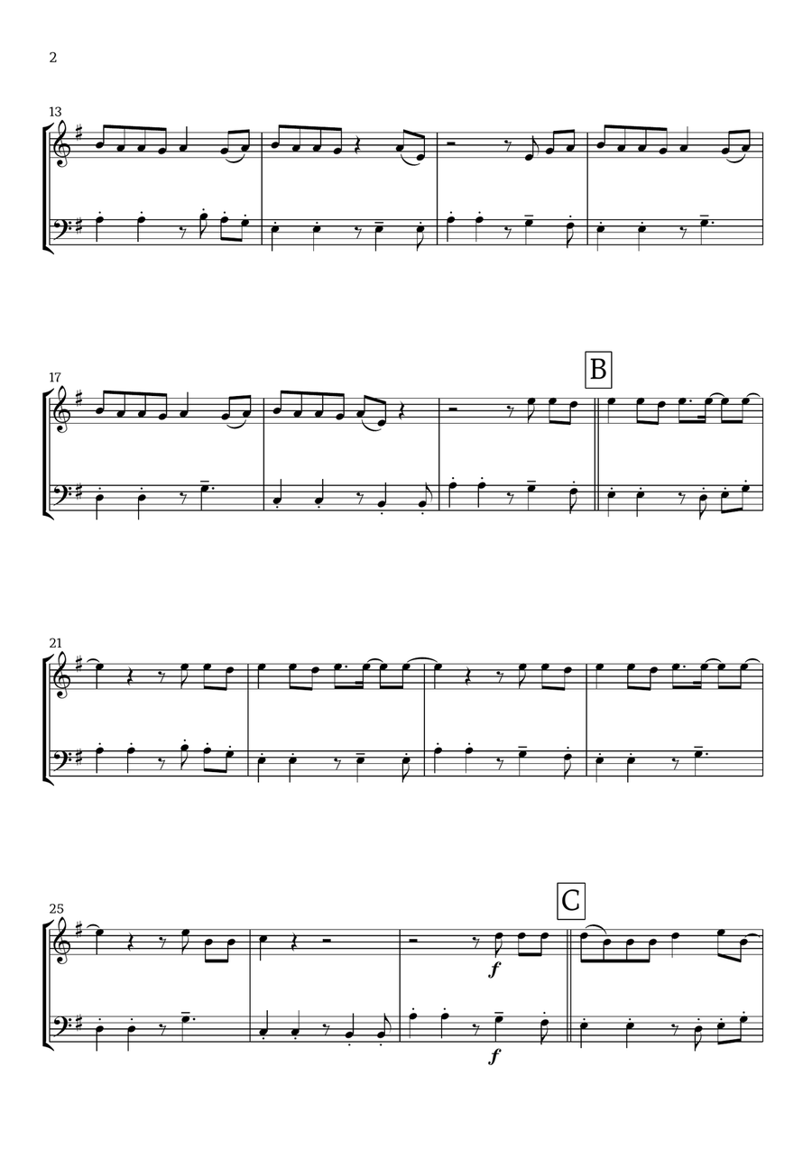 Lunch Trombone Duet scores gallery preview page 2