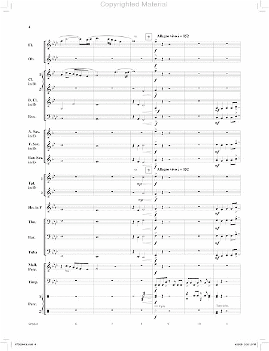 Zodiac Concert Band scores gallery preview page 5