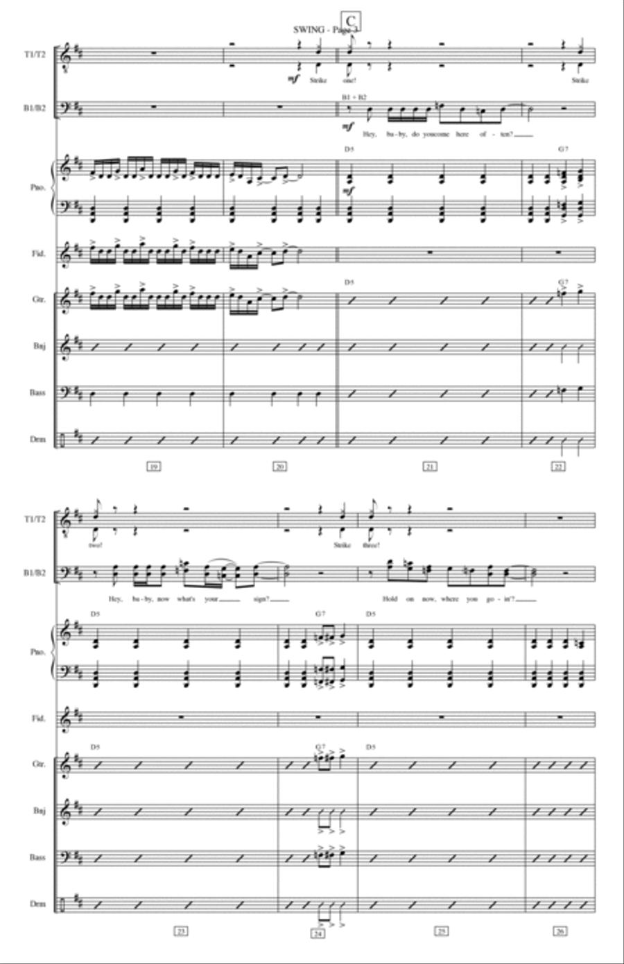 Swing Swing Violin scores gallery preview page 3