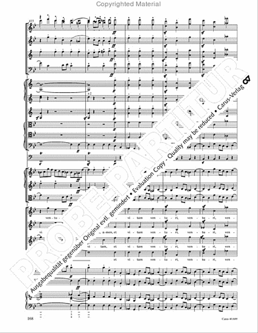 Missa solemnis Missa solemnis 4-Part scores gallery preview page 184