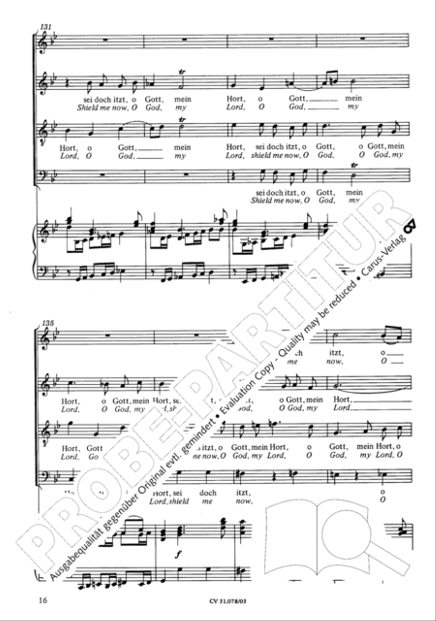 Jesus, you have freed my spirit (Jesu, der du meine Seele) 4-Part scores gallery preview page 17