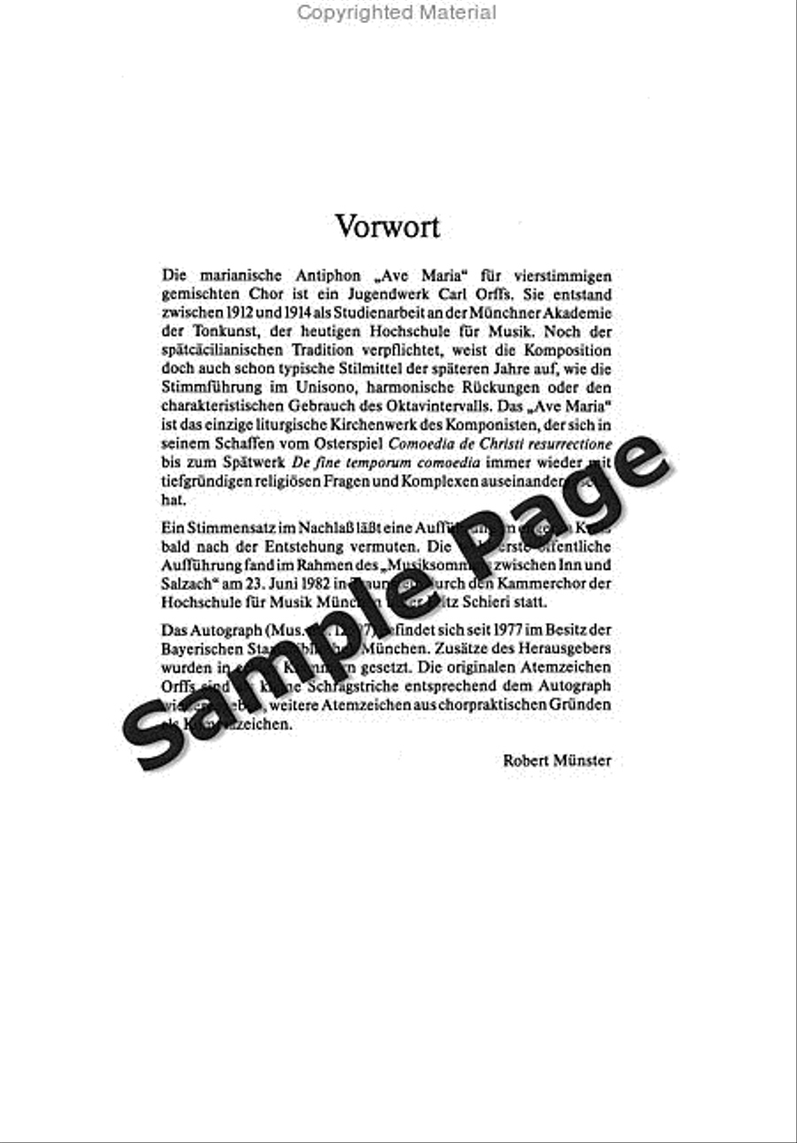 Ave Maria 4-Part scores gallery preview page 4