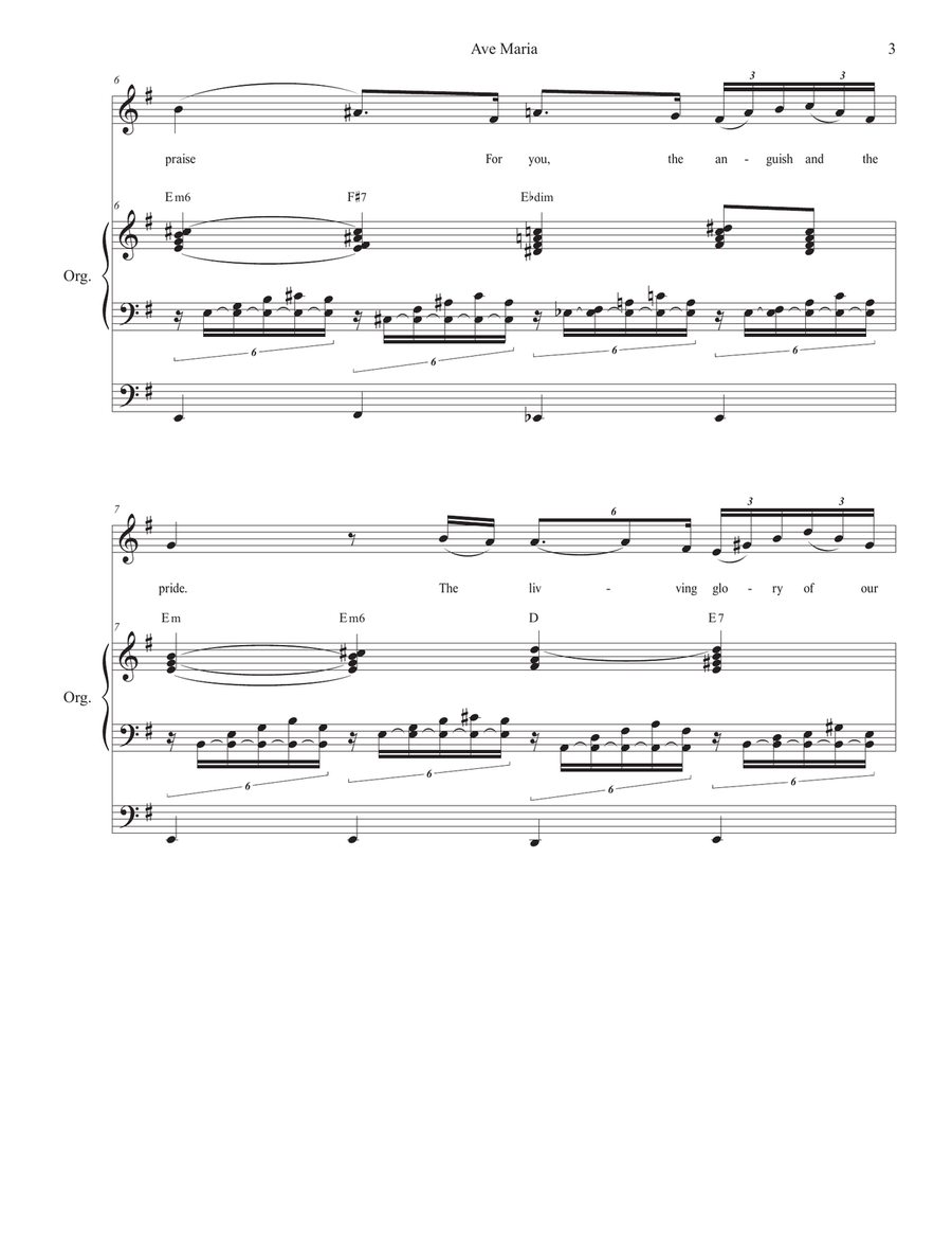 Ave Maria, Op. 52 No. 6 Ave Maria, Op. 52 No. 6 Low Voice scores gallery preview page 3