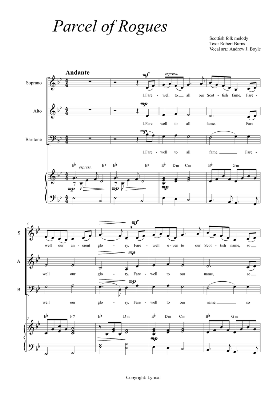 Parcel of Rogues (SAB) Parcel of Rogues (SAB) 3-Part scores gallery preview page 3