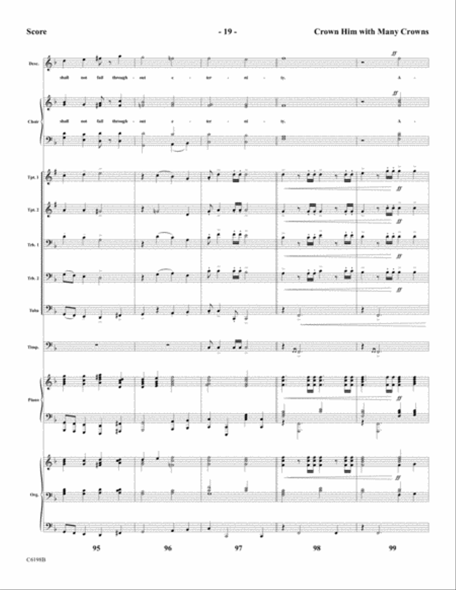Crown Him With Many Crowns Choir scores gallery preview page 21