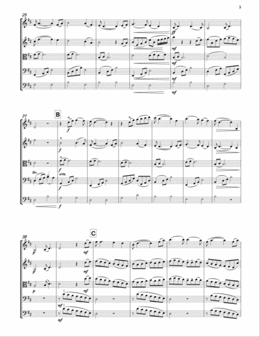 IAN BUTTERWORTH Go Lassie Go for string orchestra String Orchestra scores gallery preview page 3