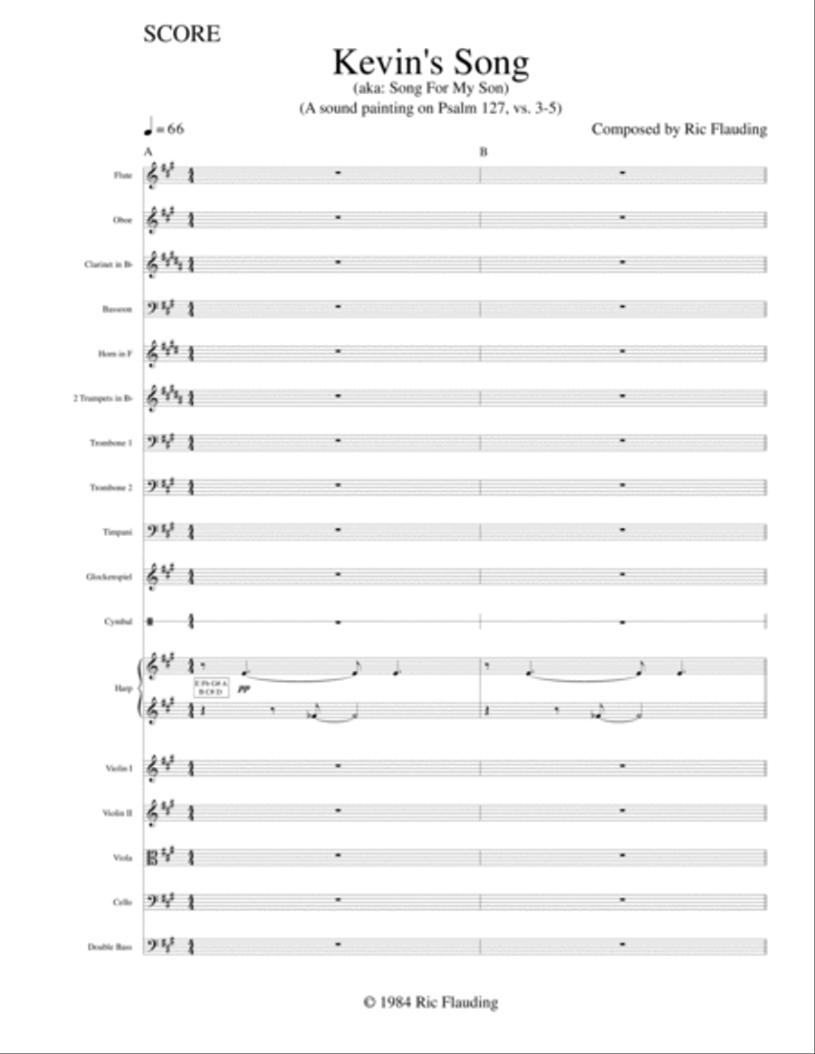 Kevin's Song (Orchestra) Full Orchestra scores gallery preview page 2