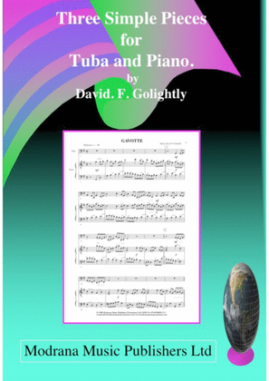 Book cover for Three Simple Pieces for Tuba and Piano