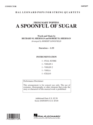 A Spoonful of Sugar (arr. Robert Longfield) - Conductor Score (Full Score)