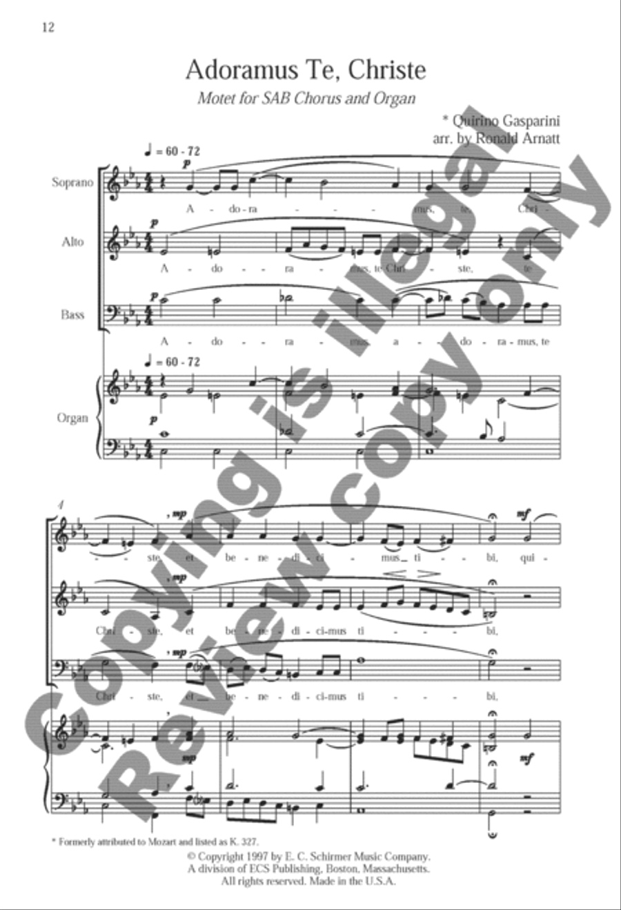 Somerset Anthem Books, Volume VI (Lent & Holy Week) 3-Part scores gallery preview page 6