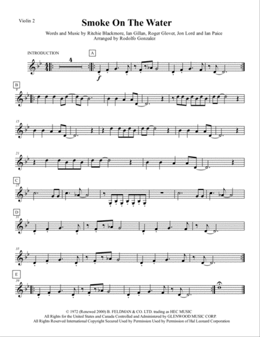 Smoke On The Water Smoke On The Water Full Orchestra scores gallery preview page 6
