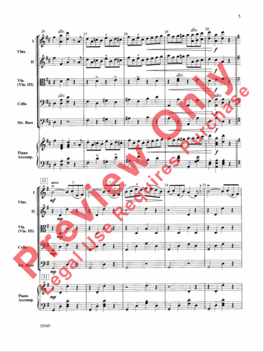 Pizzicato Polka Pizzicato Polka String Orchestra scores gallery preview page 6