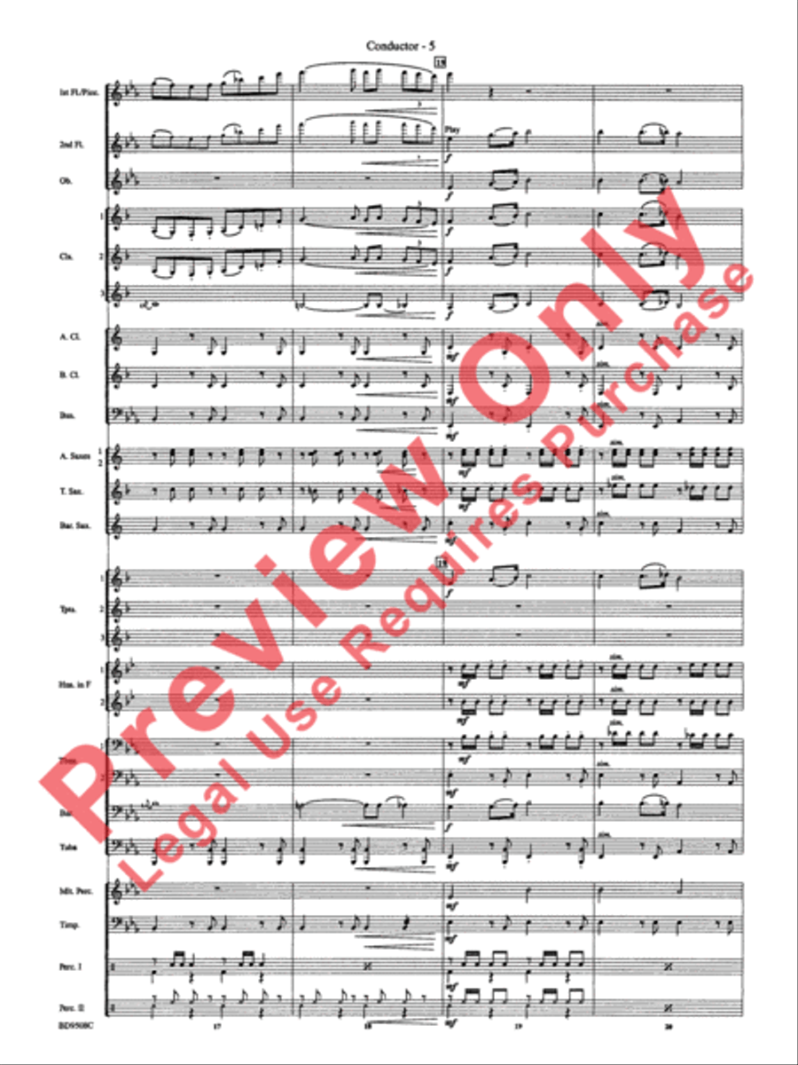 Procession of the Sardar (from Caucasian Sketches) Concert Band scores gallery preview page 8