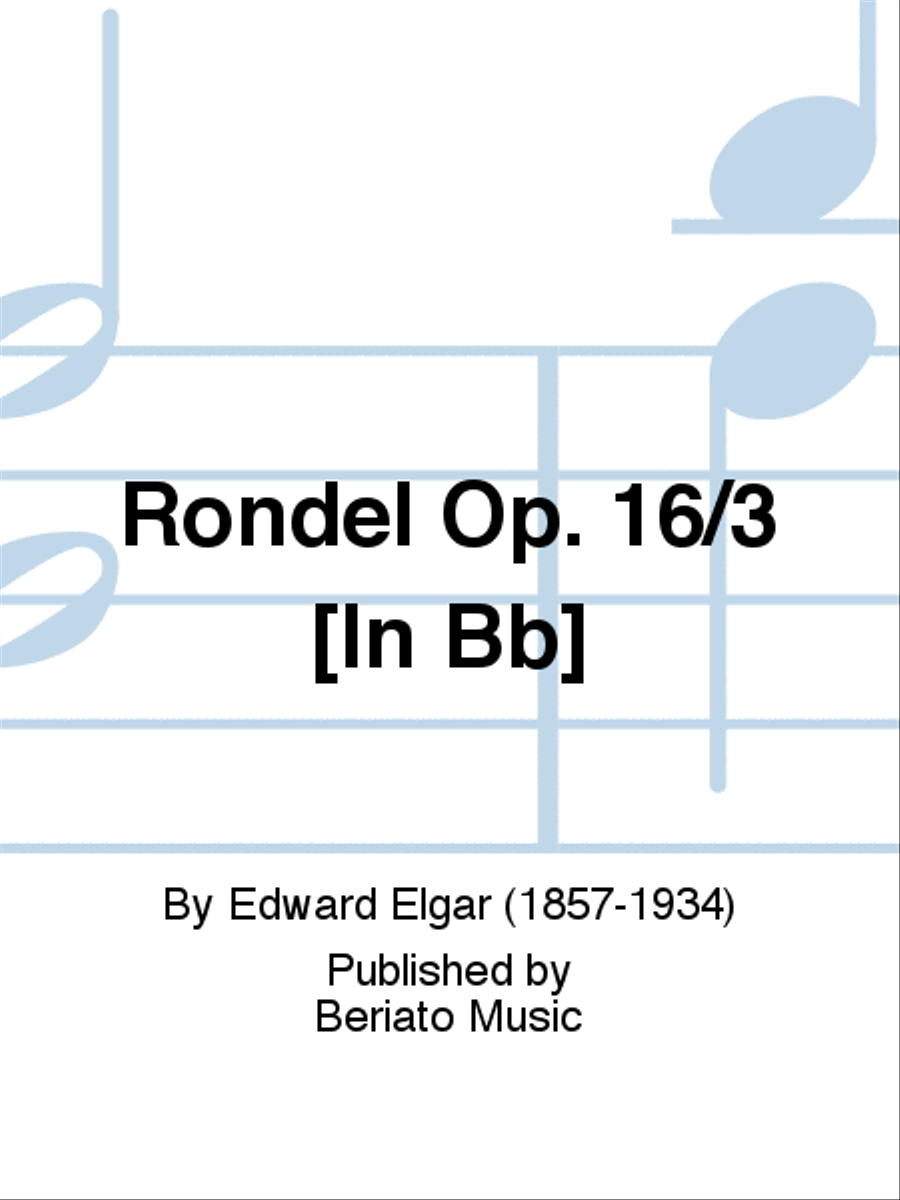 Rondel Op. 16/3 [In Bb] Piano, Vocal, Guitar scores gallery preview page 1