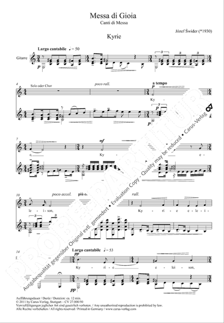 Messa di Gioia Messa di Gioia Choir scores gallery preview page 3