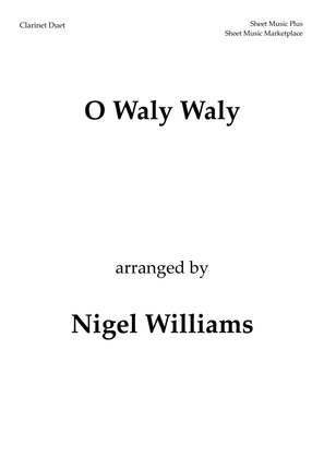 Book cover for O Waly Waly, for Clarinet Duet