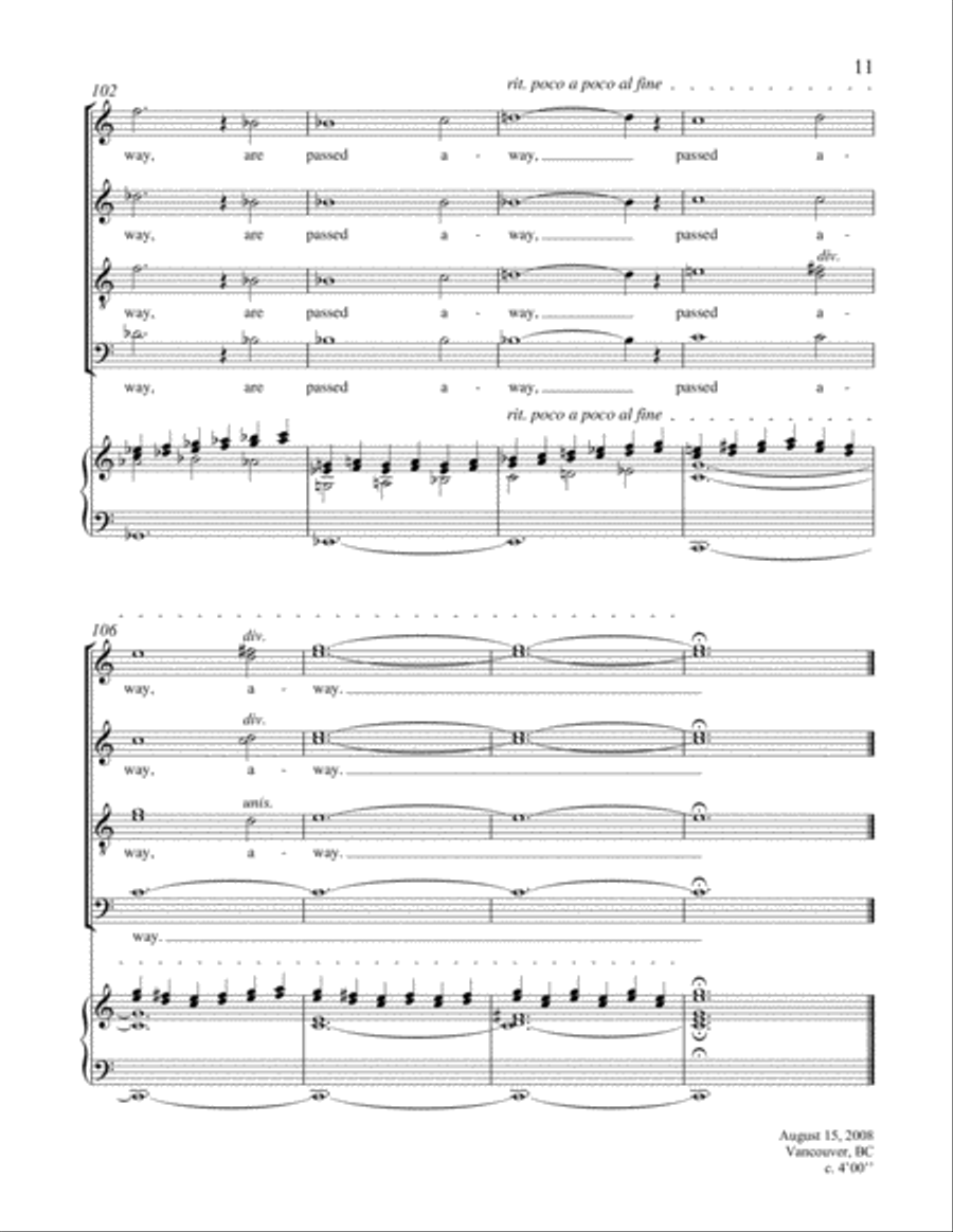 And I saw a new heaven And I saw a new heaven SSATB scores gallery preview page 11