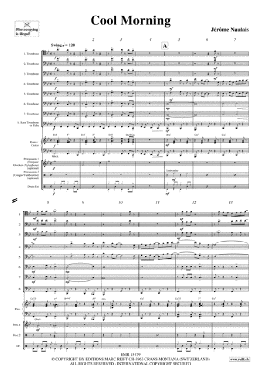 Cool Morning Trombone scores gallery preview page 3
