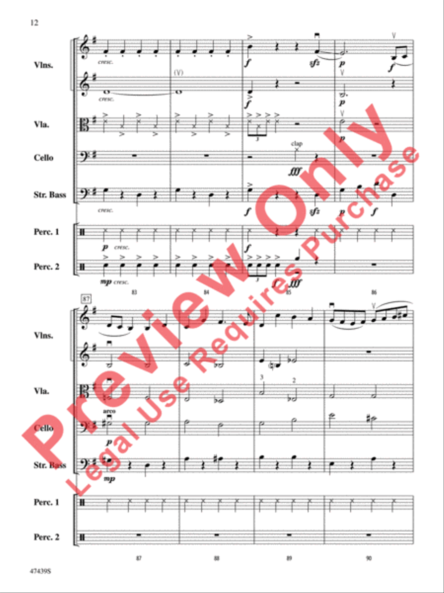 Sleigh Ride String Orchestra scores gallery preview page 13