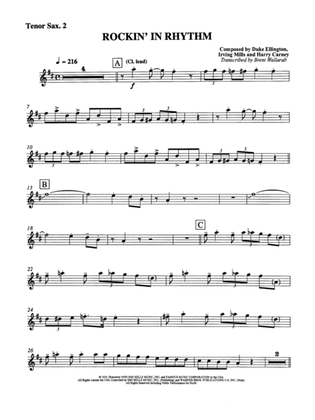 Rockin' in Rhythm: 2nd B-flat Tenor Saxophone
