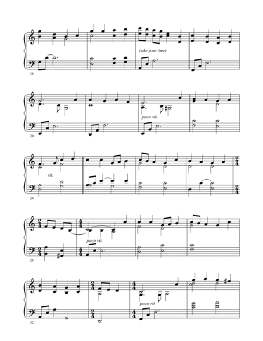 A Mighty Fortress Is Our God Piano Solo scores gallery preview page 2