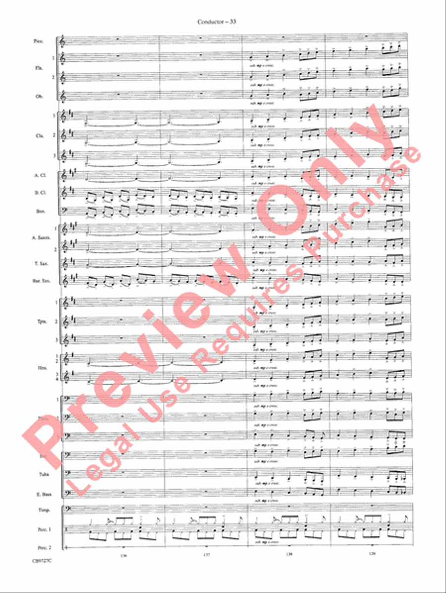Dave Brubeck: It's About Time Concert Band scores gallery preview page 36
