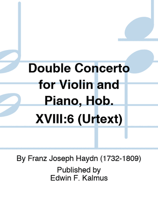 Book cover for Double Concerto for Violin and Piano, Hob. XVIII:6 (URTEXT)