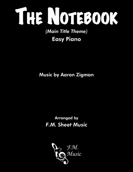 The Notebook (Main Title) - Easy Piano image number null