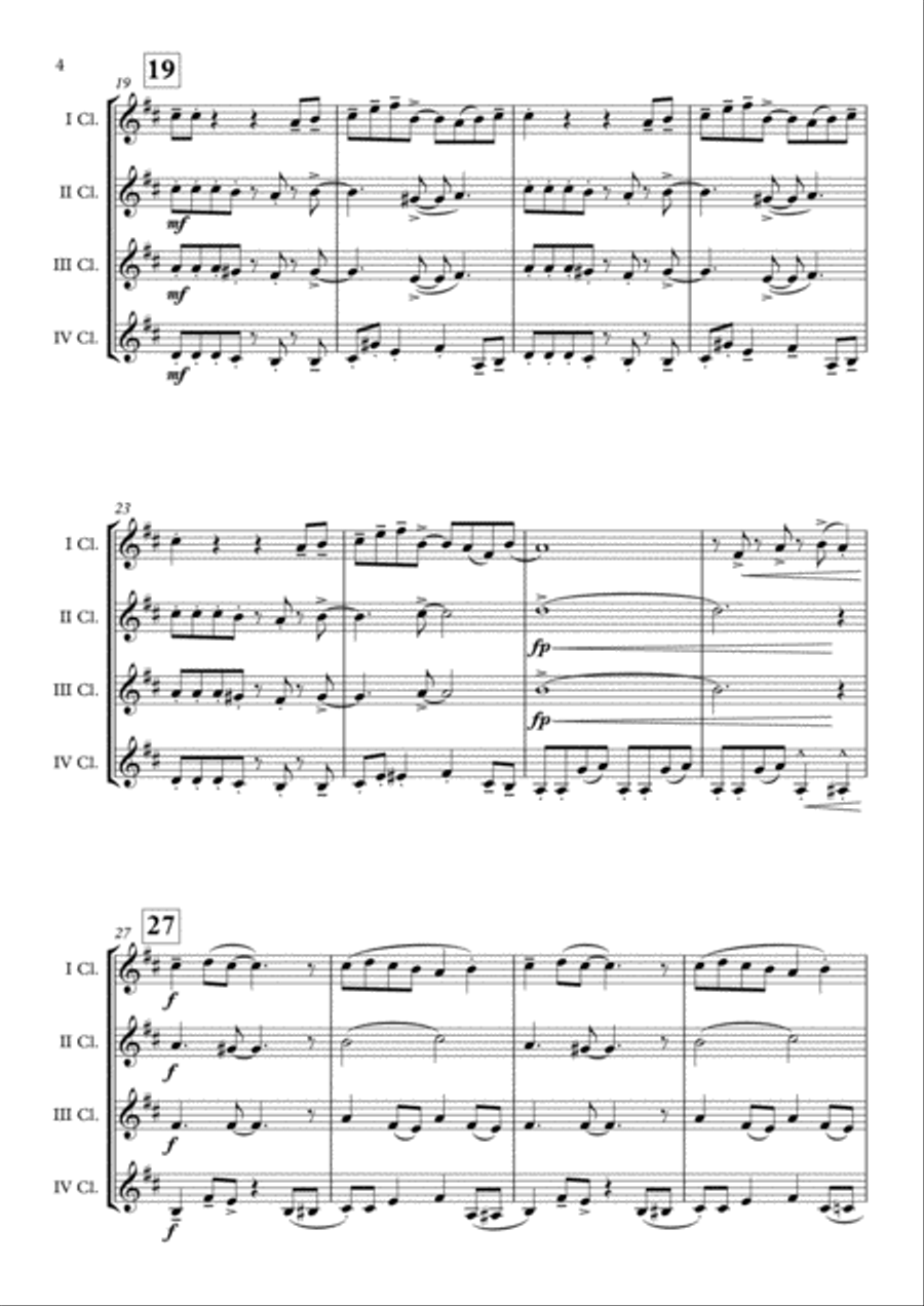 September September Clarinet Quartet scores gallery preview page 5
