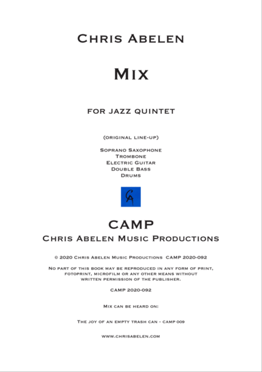 Mix Jazz Ensemble scores gallery preview page 1